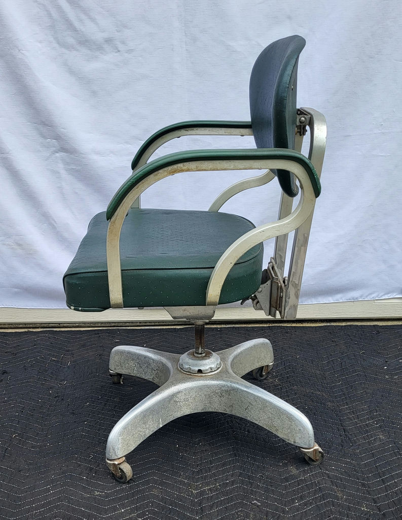Mid-Century Rolling Swivel Industrial Tanker Chair - image 2 of 6