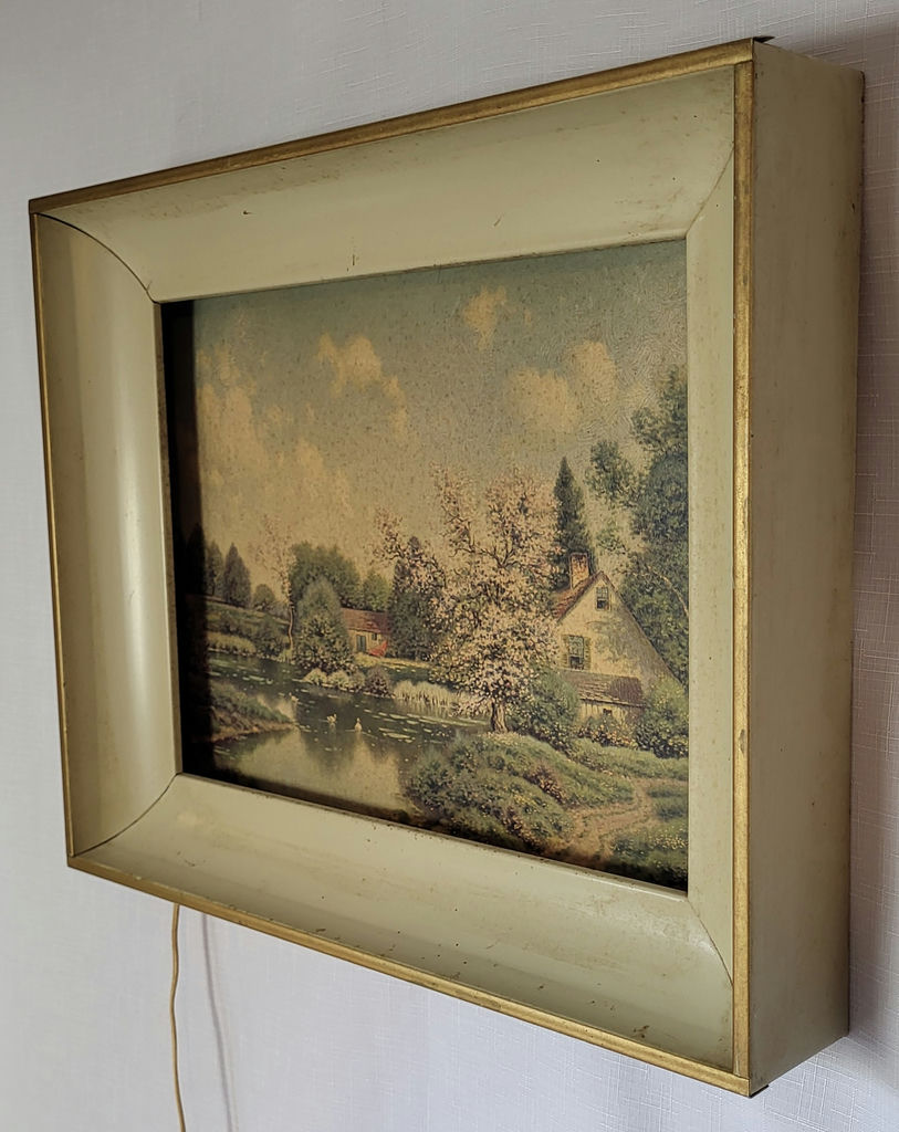 Vintage Mid-Century Helmscene Lighted Art Box - image 5 of 7
