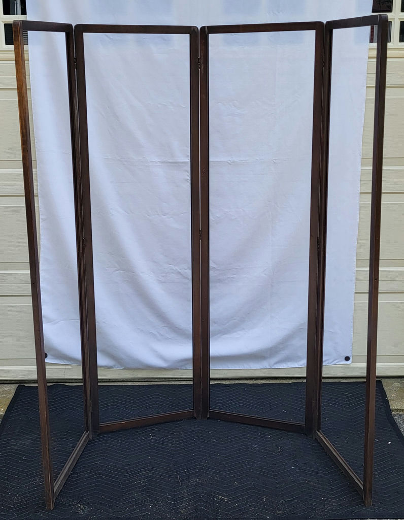 Antique Expandable Dressing Screen Frame - image 1 of 8