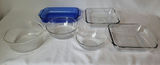 Lot of 6 Glass Cookware Pieces - thumbnail 1 of 3