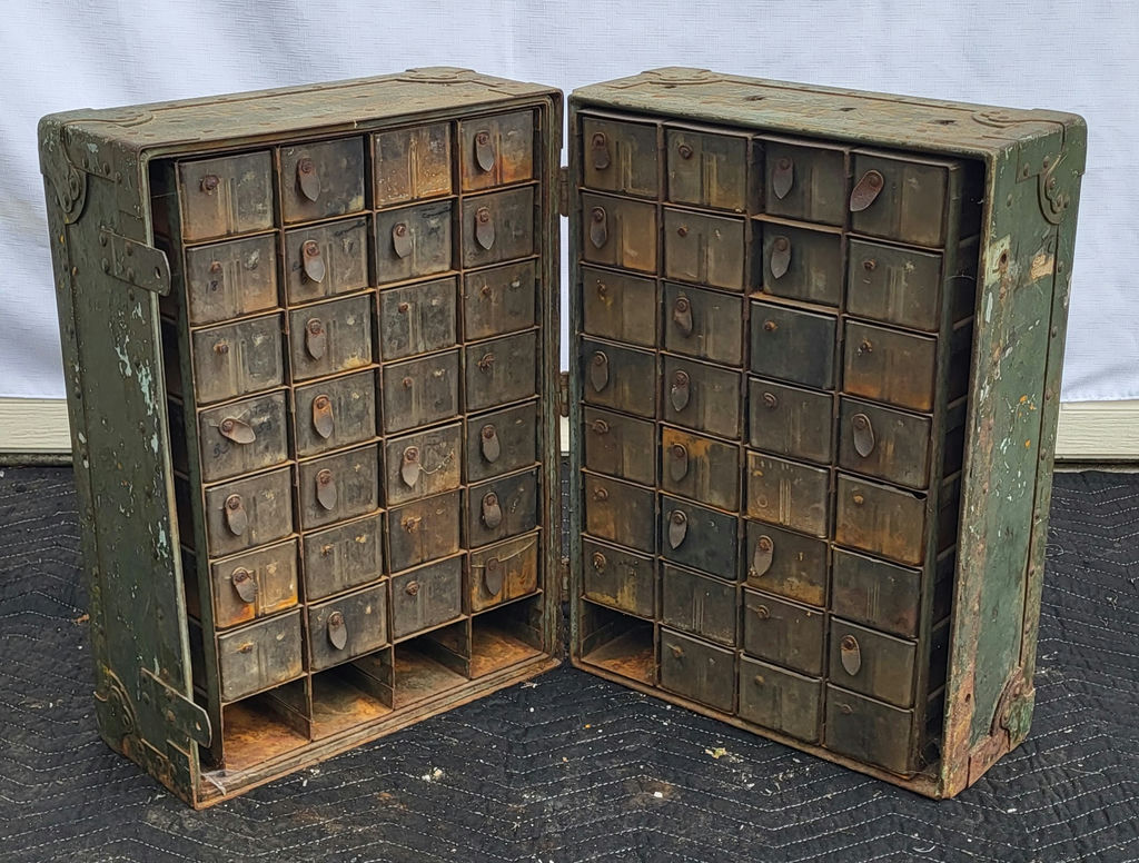 Vintage Military Folding Parts Case - Metal - image 1 of 5