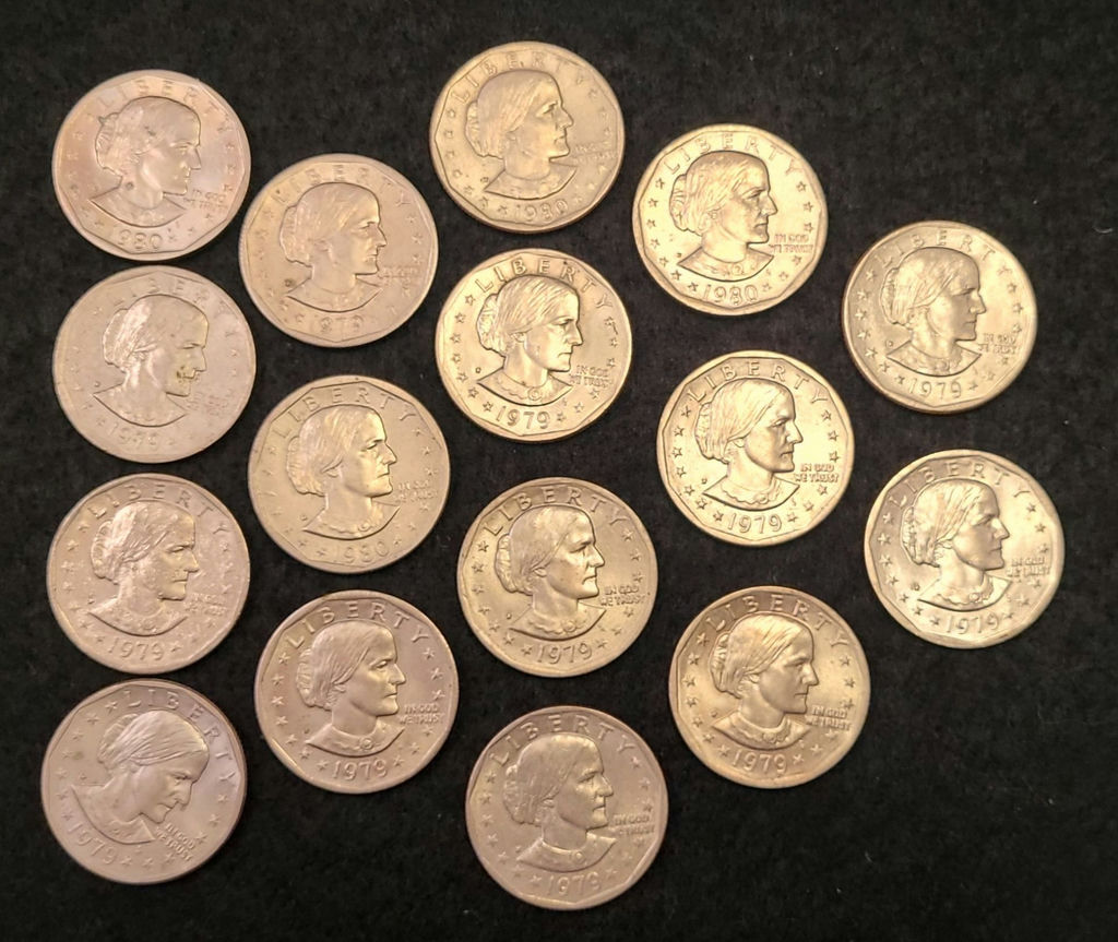 Lot of 16 Susan B. Anthony U.S. Dollar Coins - image 1 of 2