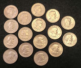 Lot of 16 Susan B. Anthony U.S. Dollar Coins - thumbnail 1 of 2