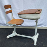 Vintage Student School Desk - White - thumbnail 1 of 4