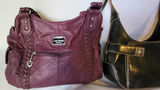2 Vintage Purses • Burgundy & Black Leather - thumbnail 4 of 11