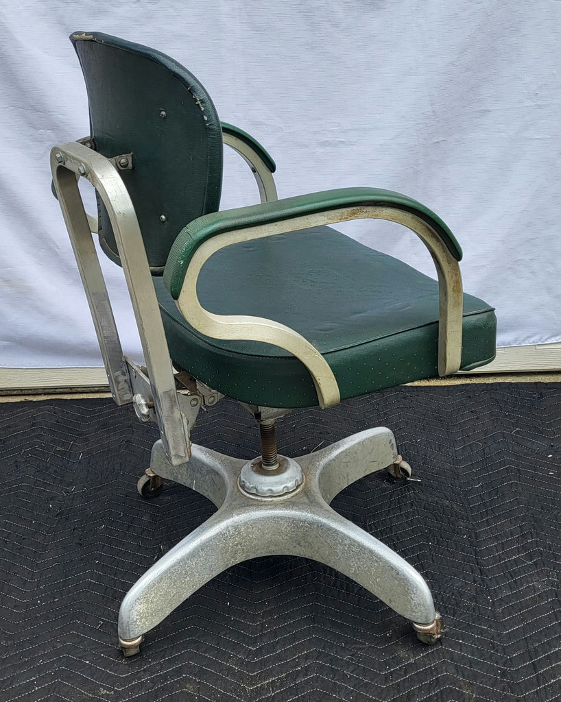 Mid-Century Rolling Swivel Industrial Tanker Chair - image 3 of 6