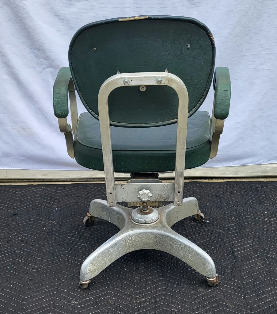 Mid-Century Rolling Swivel Industrial Tanker Chair - image 4 of 6