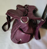 2 Vintage Purses • Burgundy & Black Leather - thumbnail 7 of 11