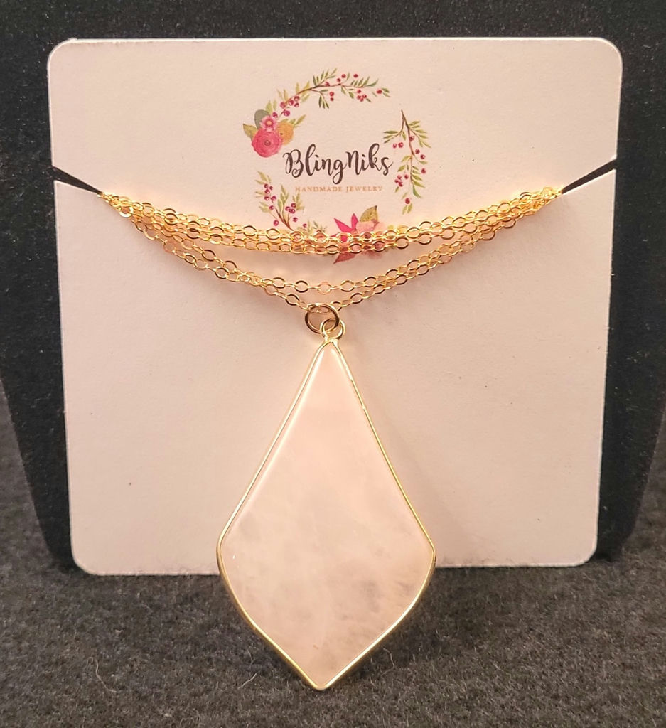 14k GF Bling Niks Crystal Necklace - image 1 of 4