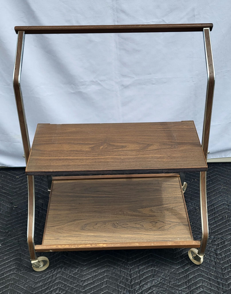 MCM Rolling Bar Cart - image 3 of 4