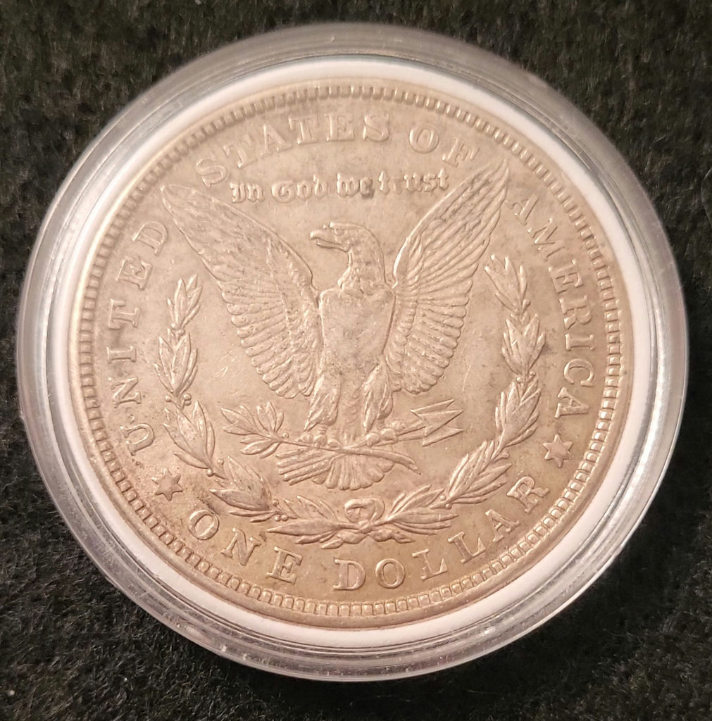 1921 U.S. Silver Morgan Dollar Dollar Coin • 90% Silver • - image 2 of 2