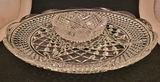 Vintage Tall Cut Crystal Vase & Serving Dishes - thumbnail 3 of 13