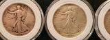 Lot of 4 Silver Walking Liberty Half Dollars• In Cases • 90% Silver - thumbnail 5 of 6