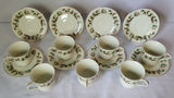 Vintage Holiday Cups & Saucers "All The Trimmings" Japan 86' - thumbnail 2 of 8