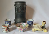 Lot of 6 Vintage Japanese Ceramic Pieces - thumbnail 1 of 8