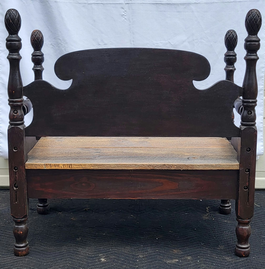 Hand Made Bench w/ Repurposed Vintage Materials - image 4 of 5