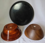 Vintage Toleware Tray & 2 Wooden Bowls - thumbnail 2 of 10