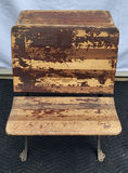 Antique Cast Iron & Wood Folding Students Desk - thumbnail 4 of 8