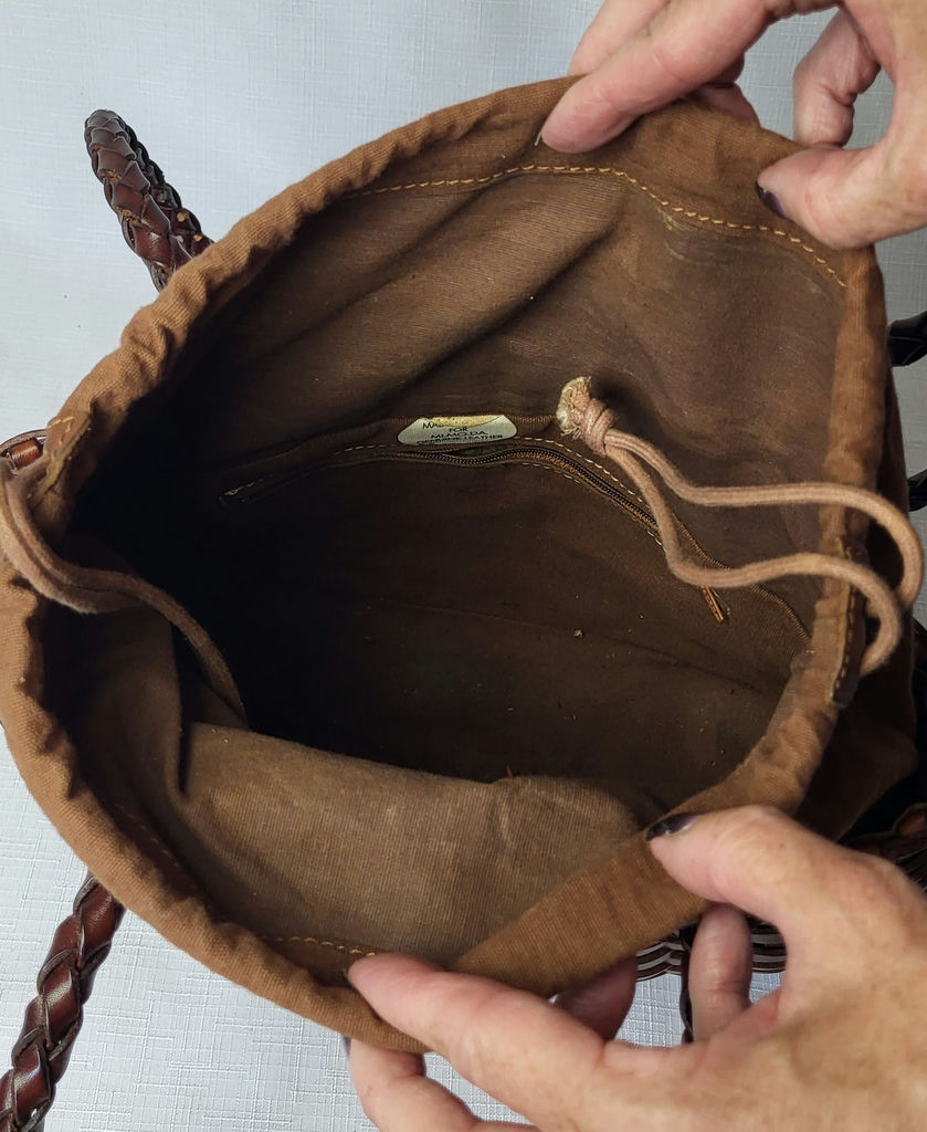 2 Vintage Italian Leather Purses • Woven & I Ponti - image 7 of 9