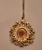 Bicentennial USA Coin & Stamps Paperweight + Penny Pendant Necklace - thumbnail 5 of 5
