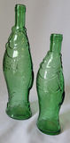 Vintage 70’s Emerald Green Fish Shaped Glass Bottles - thumbnail 3 of 6