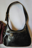2 Vintage Purses • Burgundy & Black Leather - thumbnail 3 of 11