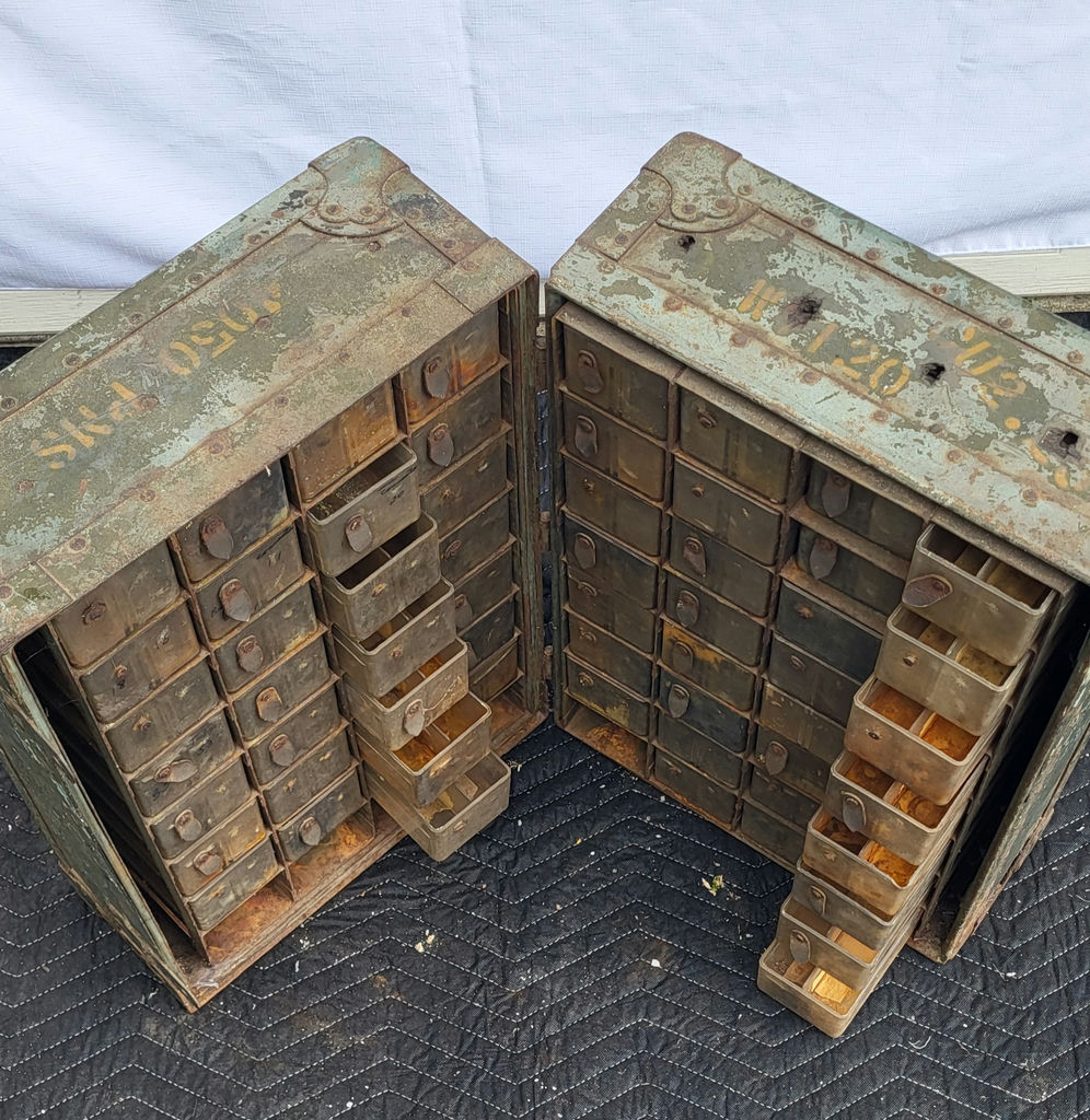 Vintage Military Folding Parts Case - Metal - image 2 of 5