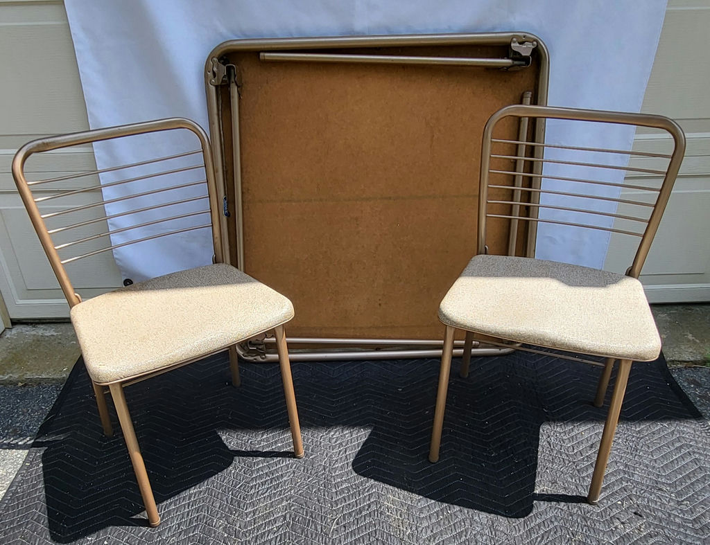 Vintage Mid-Century Folding Card Table - image 4 of 7