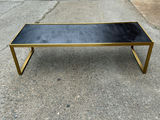 MCM Wooden Top Metal Coffee Table  - thumbnail 1 of 4