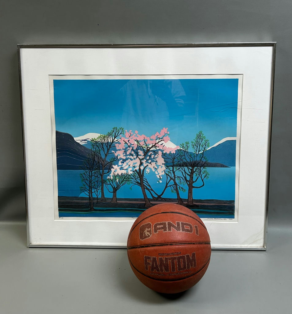 Signed Jarle Rosseland Landscape Linocut - image 3 of 4