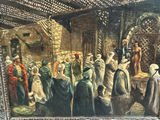 Oil on Board Market Scene  - thumbnail 3 of 4