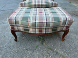 Ethan Allen Upholstered Chair W/ Ottoman - thumbnail 3 of 4