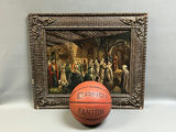 Oil on Board Market Scene  - thumbnail 2 of 4