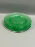 Green Uranium Glass Plates  - thumbnail 2 of 4
