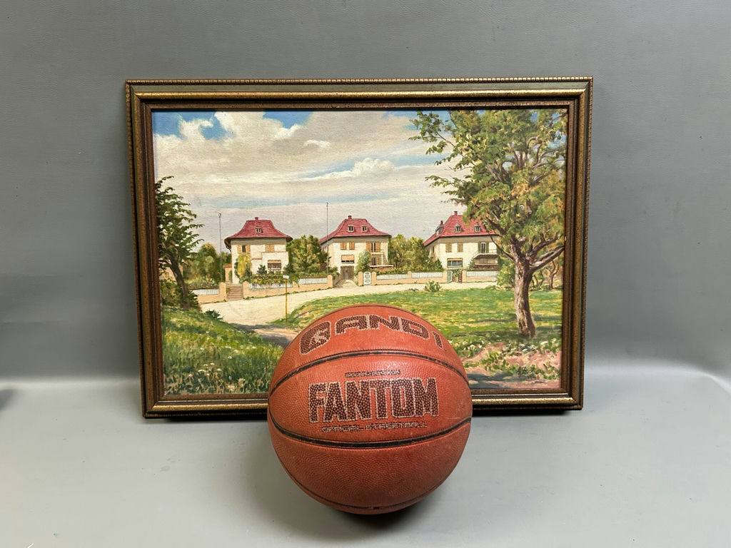 German Landscape Oil on Canvas Signed - image 3 of 4
