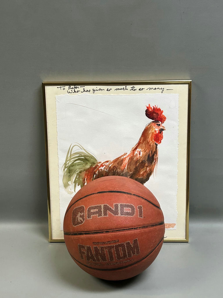 Signed Watercolor Rooster  - image 2 of 3