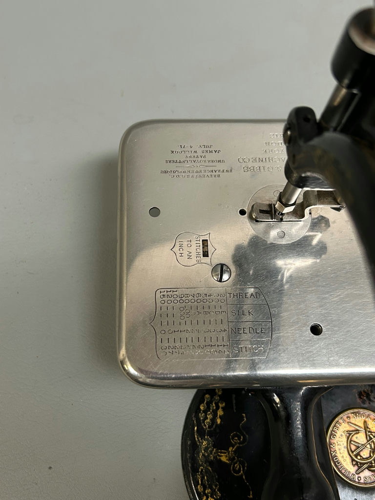 Antique Wilcox & Gibbs Threadle Chain Stitch Sewing Machine  - image 2 of 7