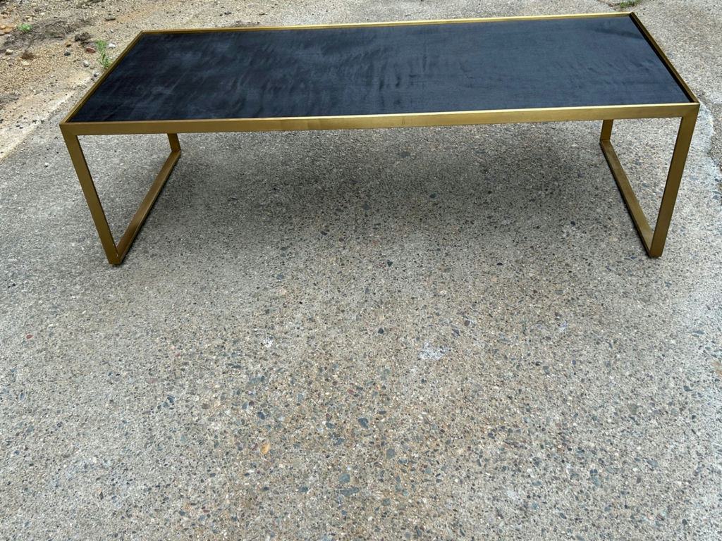 MCM Wooden Top Metal Coffee Table - image 5 of 5