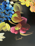 Signed Hand-Painted Tole Tray - thumbnail 4 of 5