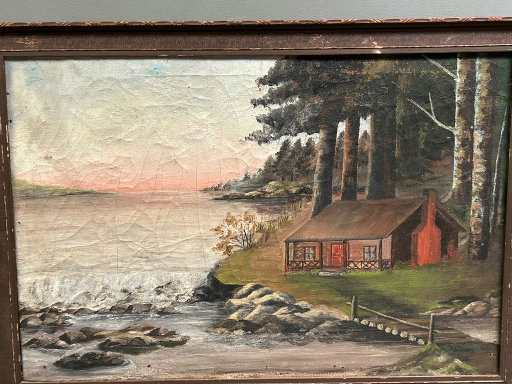 Landscape Riverside Oil Painting  - image 2 of 4