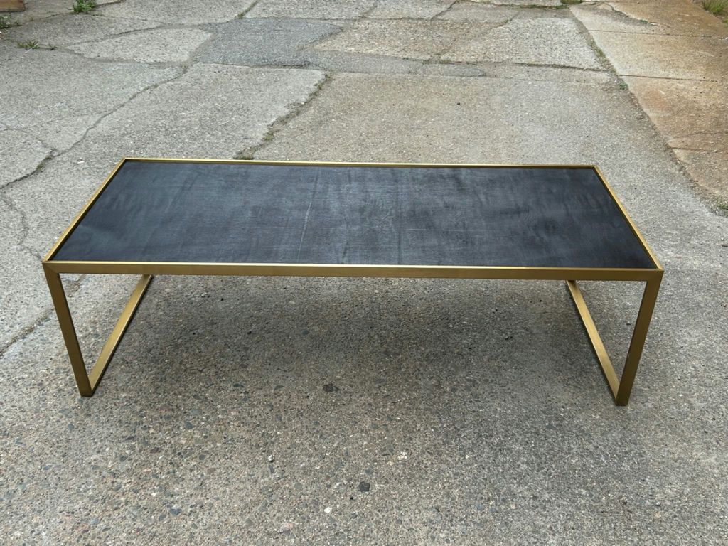 MCM Wooden Top Metal Coffee Table  - image 1 of 5