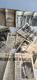 Vintage newspaper clippings and pages about the Kennedy assassination - thumbnail 5 of 6
