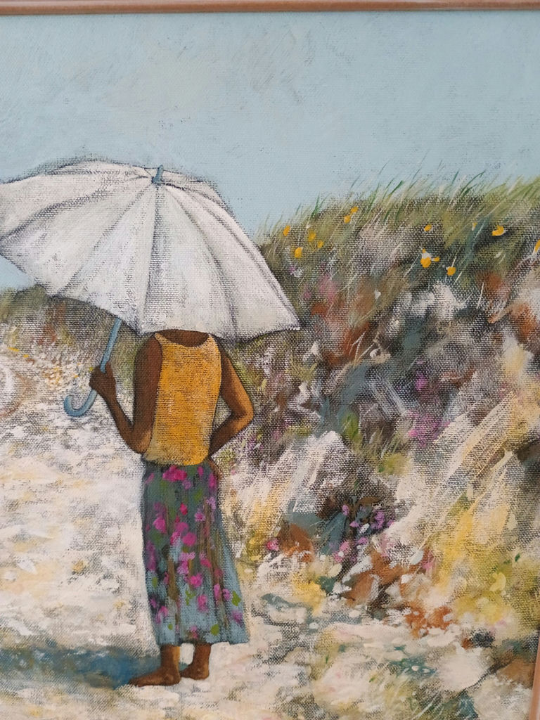 Framed painting, Evan Johnson - image 5 of 5