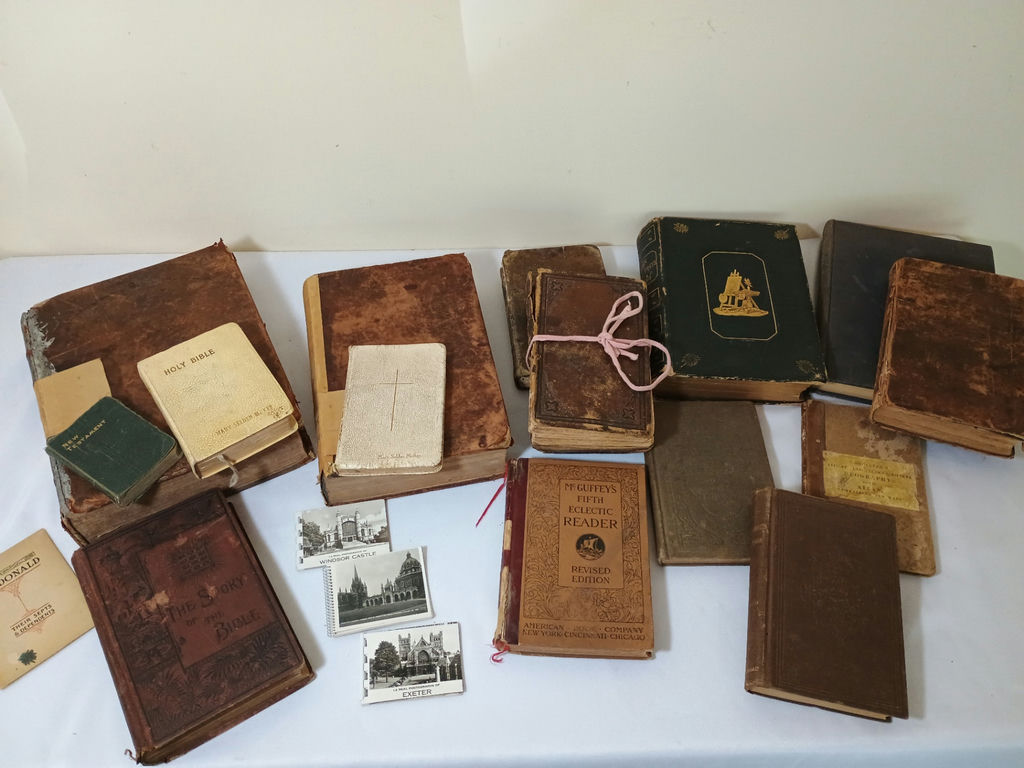 Assorted antique books and paper ephemera - image 1 of 12