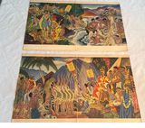Framed parrot print and vintage Hawaiian menus - thumbnail 2 of 10