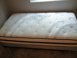 Twin sized beautyrest mattress, box spring, frame and bedding - thumbnail 3 of 7