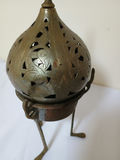 Brass incense censer, brass oil can, glass star sculpture, and jade Buddha figurine - thumbnail 4 of 6