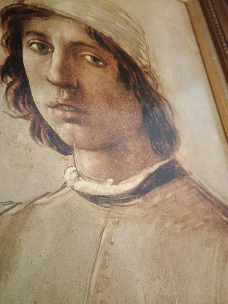Three framed artworks: two MCM Coppercraft tile portraits and a vintage portrait print - image 8 of 10