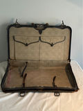 Vintage leather suitcase with document case - thumbnail 6 of 7