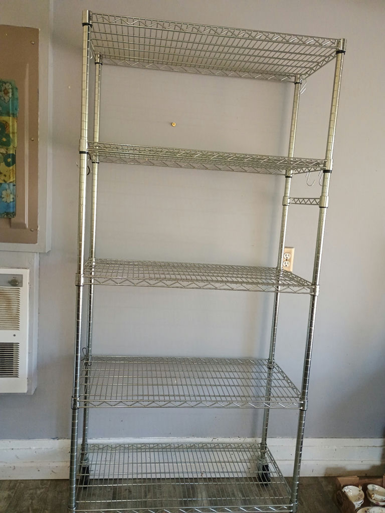 Rolling Steel wire shelf - image 3 of 4